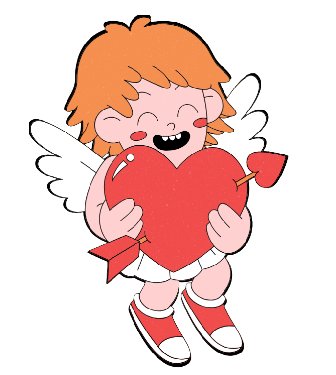 Food mascot character sticker